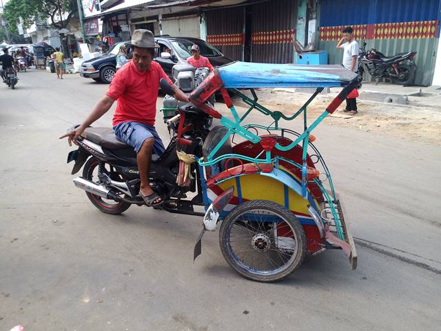 Lampung Motorized Three wheeler - Betor Becak bermotor